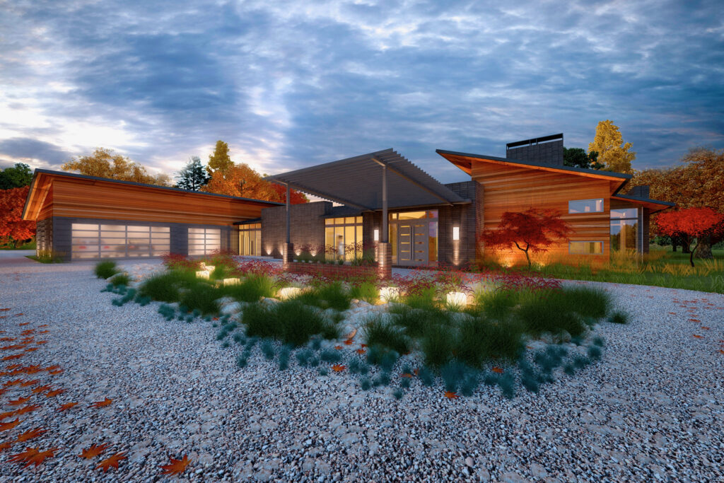 graham residence entry rendering