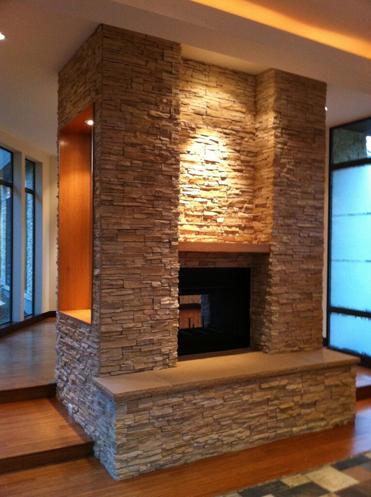 living room fireplace